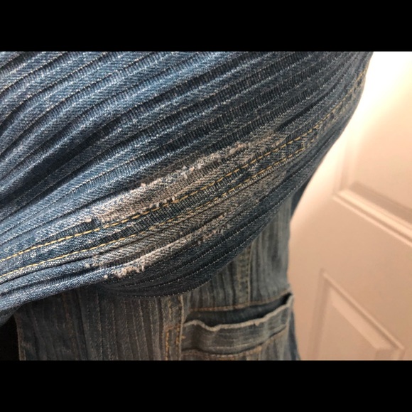 Distressed Blue Jean INC. Jacket (Size-M) - Picture 3 of 3